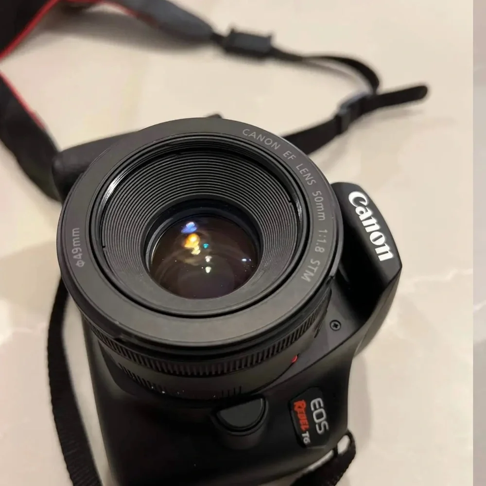 Canon rebel t6 digital SLR camera.